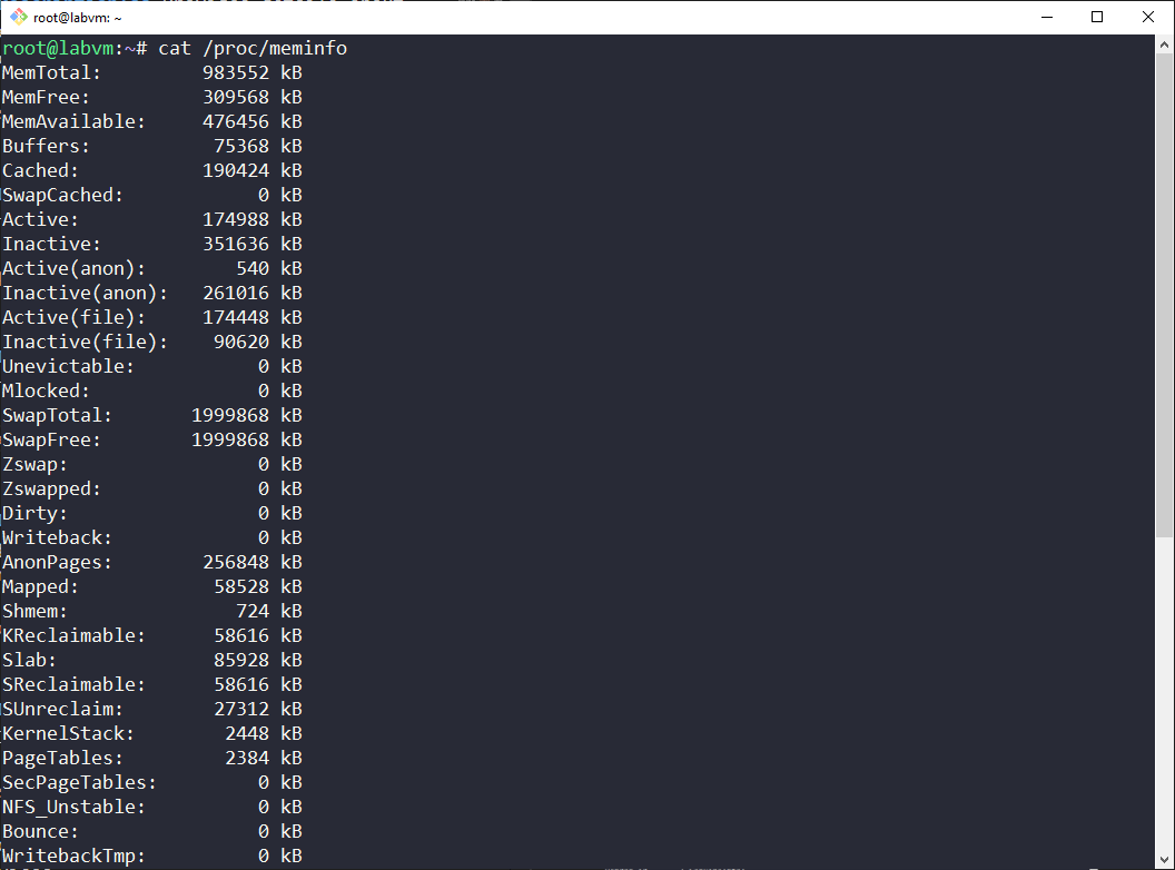 meminfo